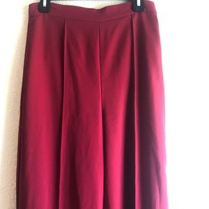 Zara pleated red trousers